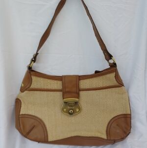 Etienne Aigner Tan and Brown Women's Shoulder Bag